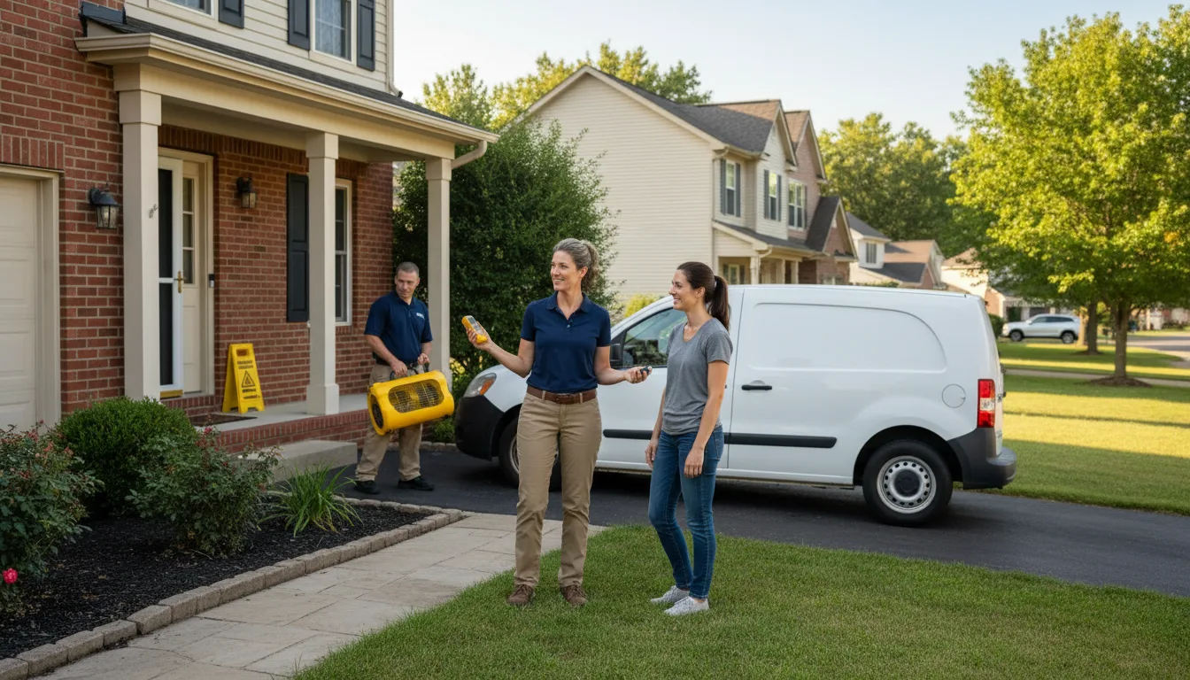 Residential water damage restoration in Columbus, MS